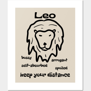 Funny Zodiac - Leo Posters and Art